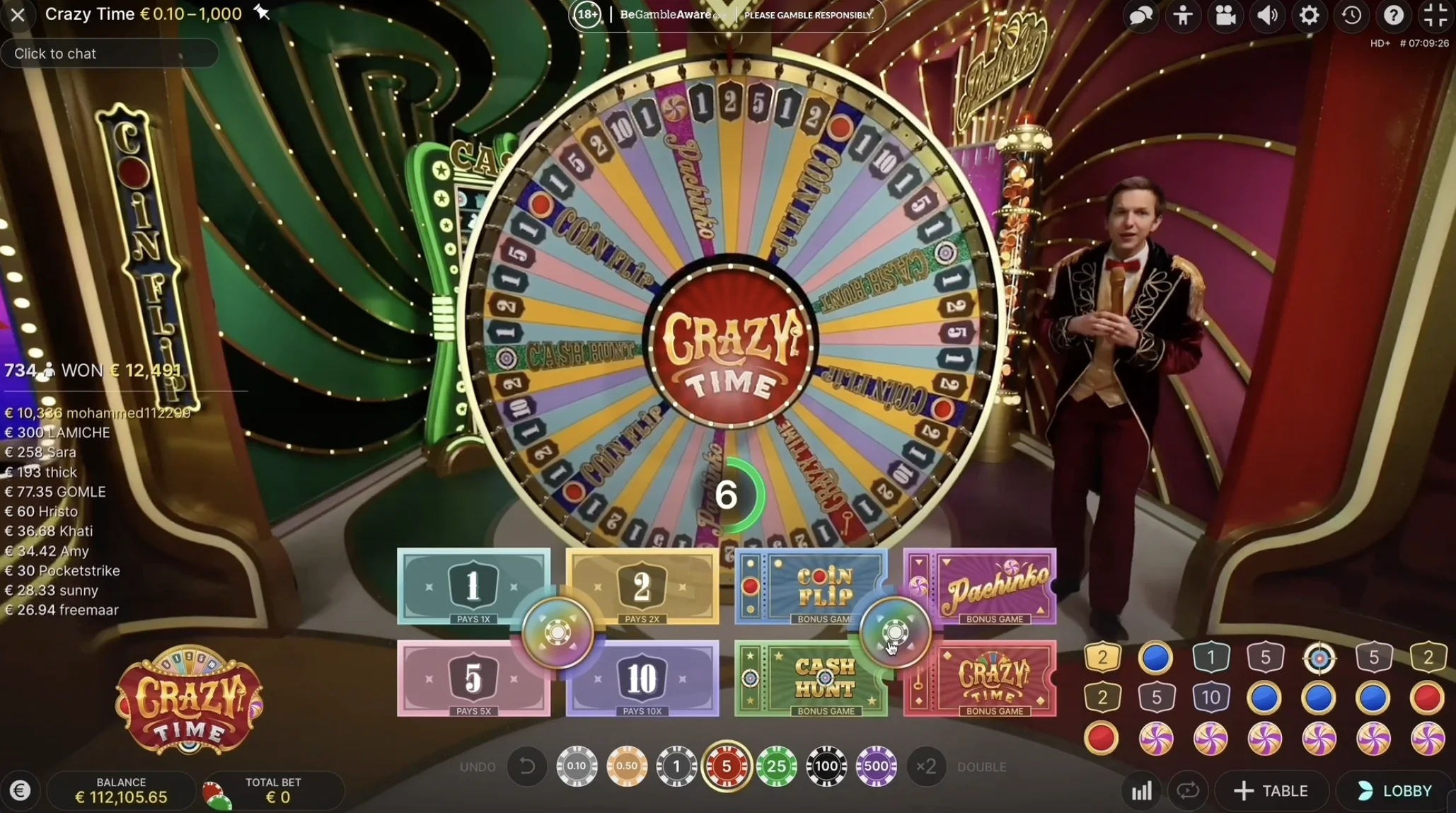 La démo Crazy Time – Jouer gratuitement